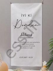 Doğum Günü Konsept Kanvas Flama