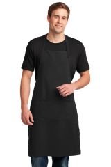Askılı Cafe-Restaurant Askılı  ve Ayarlı Siyah Önlük